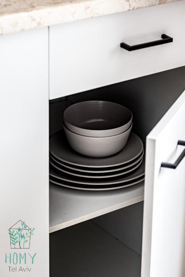 Stylish Studio Apartments On Dizengoff By Homy Tel Aviv Exteriör bild