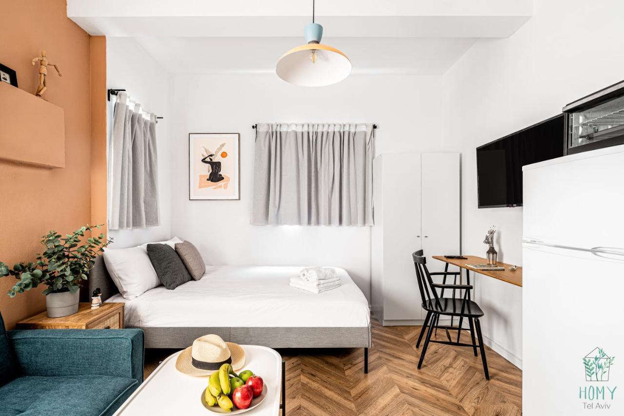 Stylish Studio Apartments On Dizengoff By Homy Tel Aviv Exteriör bild