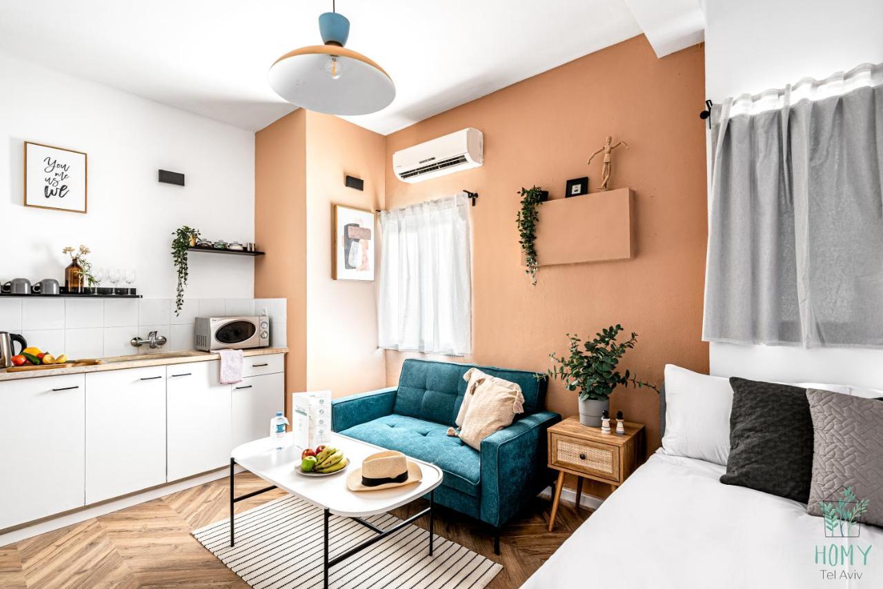 Stylish Studio Apartments On Dizengoff By Homy Tel Aviv Exteriör bild