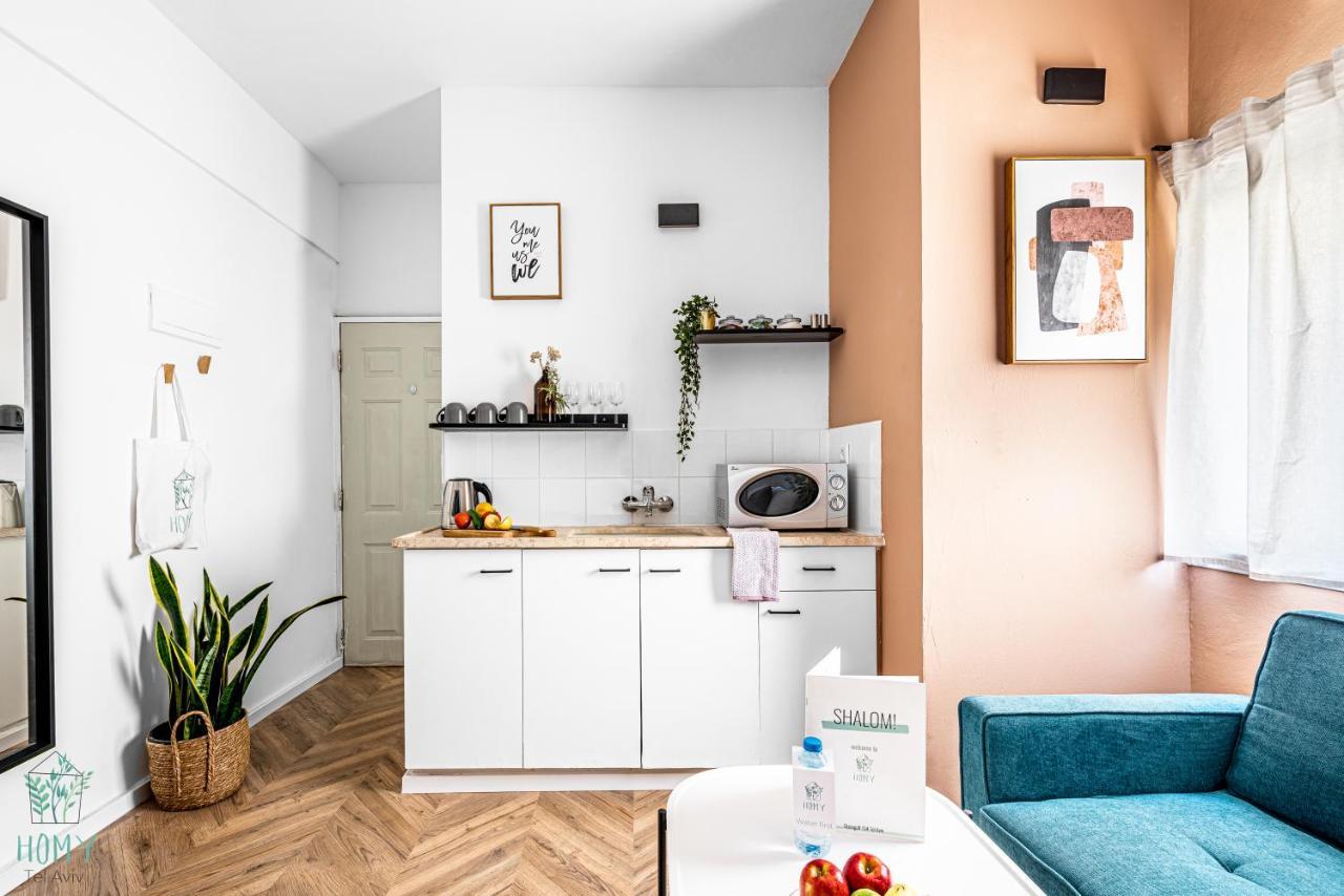 Stylish Studio Apartments On Dizengoff By Homy Tel Aviv Exteriör bild