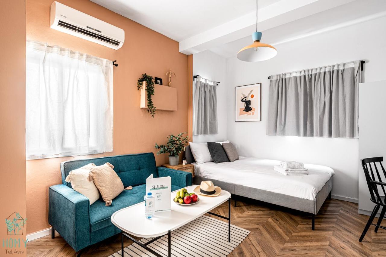 Stylish Studio Apartments On Dizengoff By Homy Tel Aviv Exteriör bild